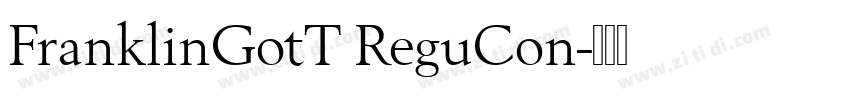 FranklinGotT ReguCon字体转换